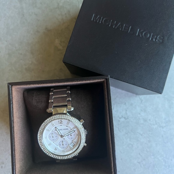 Michael Kors Watch Silver w/ Rhinestones (Women)